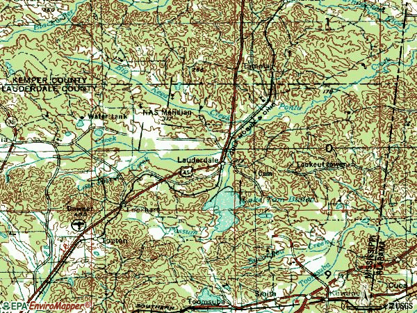 Zip code 39335 topographic map