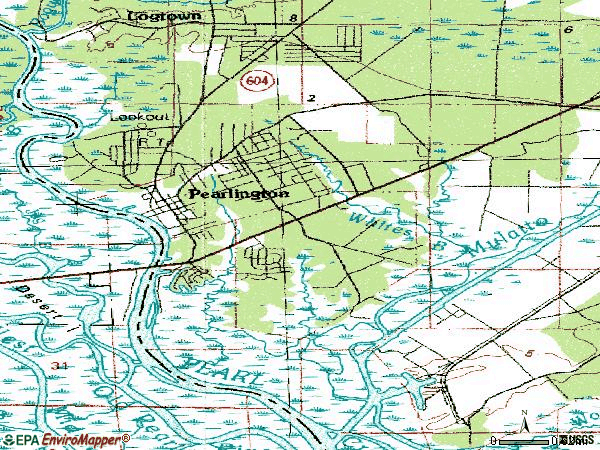 Zip code 39572 topographic map