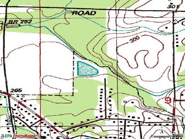 Zip code 39704 topographic map