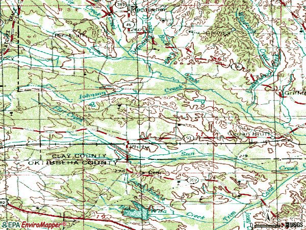 Zip code 39755 topographic map
