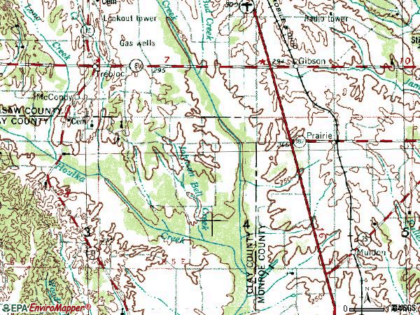 Zip code 39756 topographic map