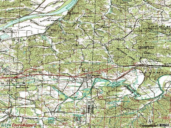 topographic maps of missouri. Zip code 63069 topographic map