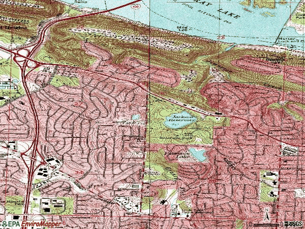 Zip code 72227 topographic map