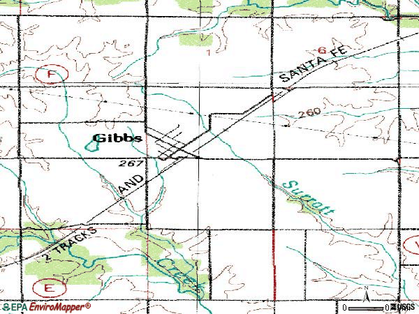 Zip code 63540 topographic map