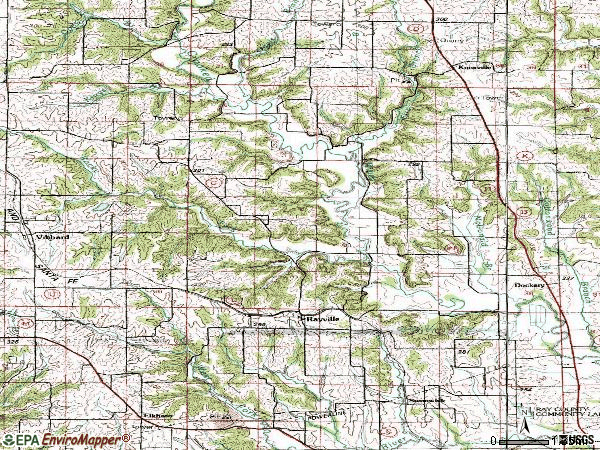 Zip code 64084 topographic map