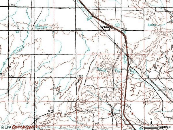 Zip code 59002 topographic map