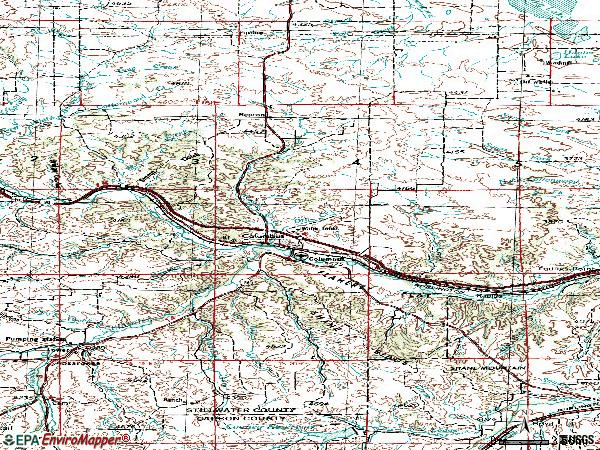 Zip code 59019 topographic map