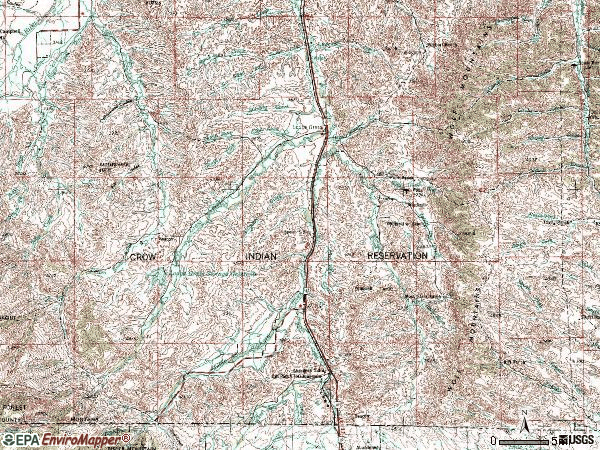 Zip code 59050 topographic map