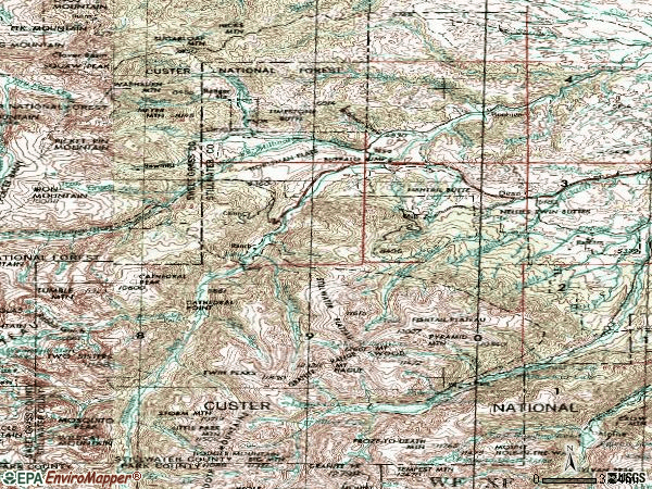 Zip code 59061 topographic map