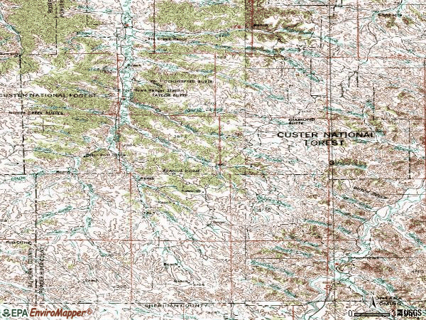 Zip code 59062 topographic map