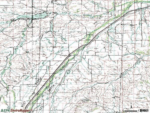 Zip code 59070 topographic map