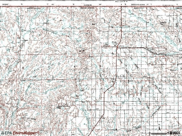 Zip code 59250 topographic map