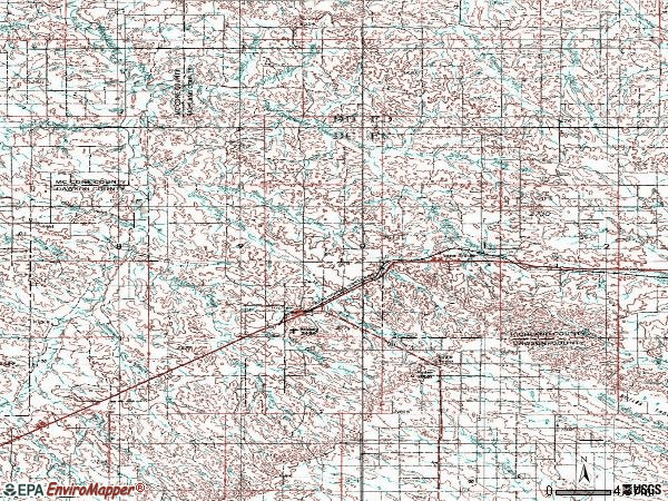 Zip code 59259 topographic map