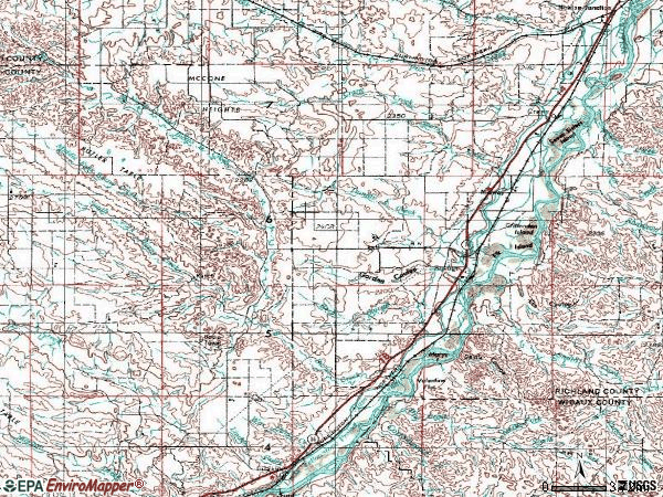 Zip code 59262 topographic map