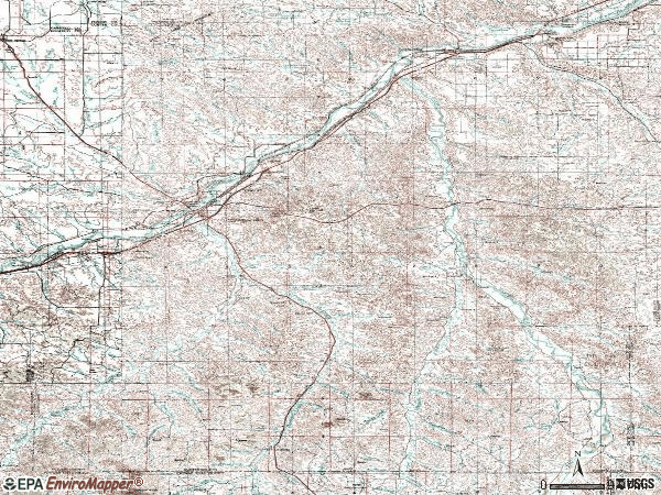 Zip code 59301 topographic map