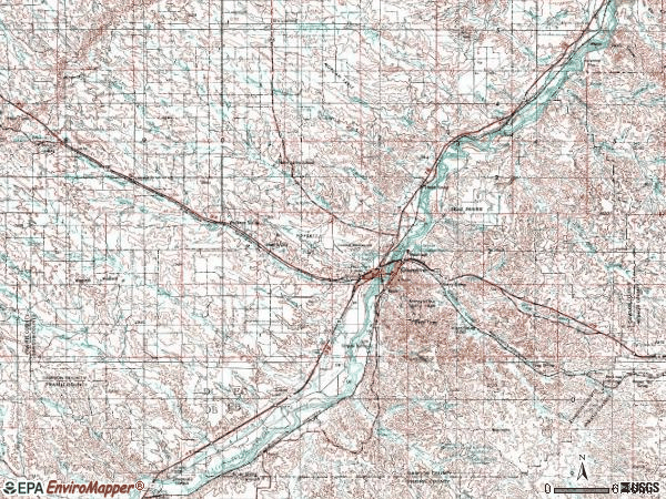 Zip code 59330 topographic map