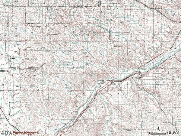 Zip code 59349 topographic map