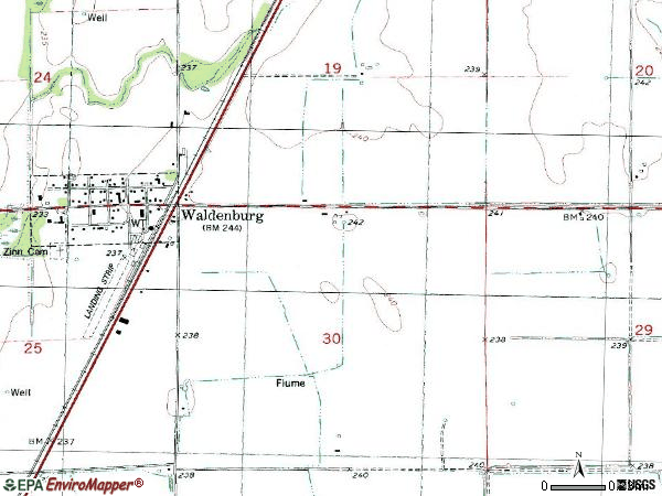 Zip code 72475 topographic map