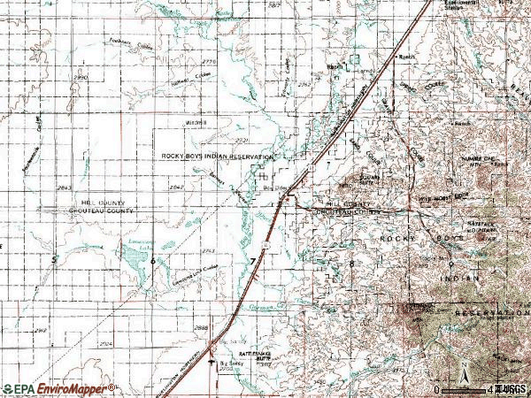 Zip code 59521 topographic map