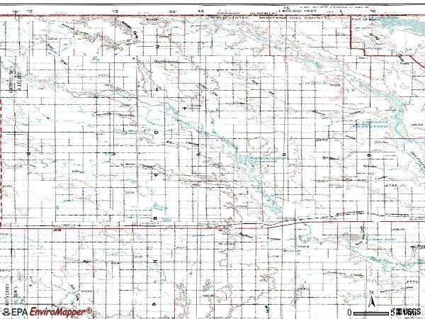 Zip code 59525 topographic map