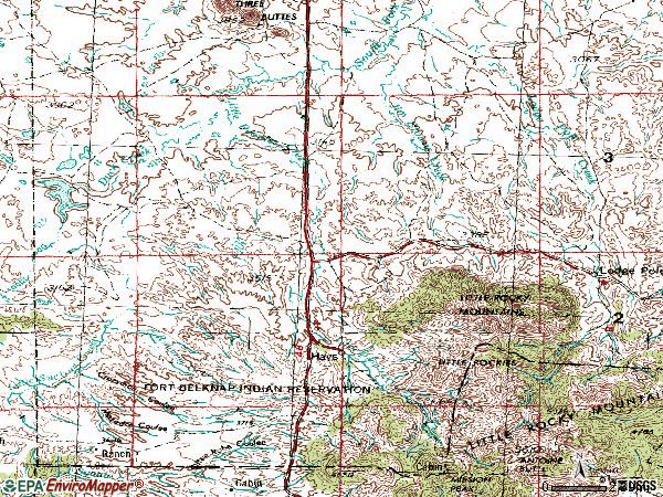 Zip code 59527 topographic map