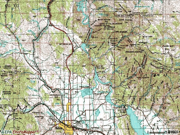 Zip code 59602 topographic map