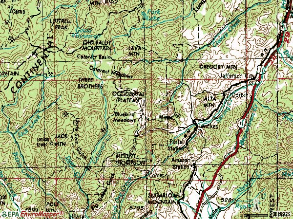 Zip code 59638 topographic map