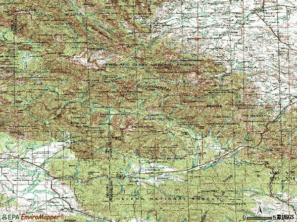 Zip code 59639 topographic map
