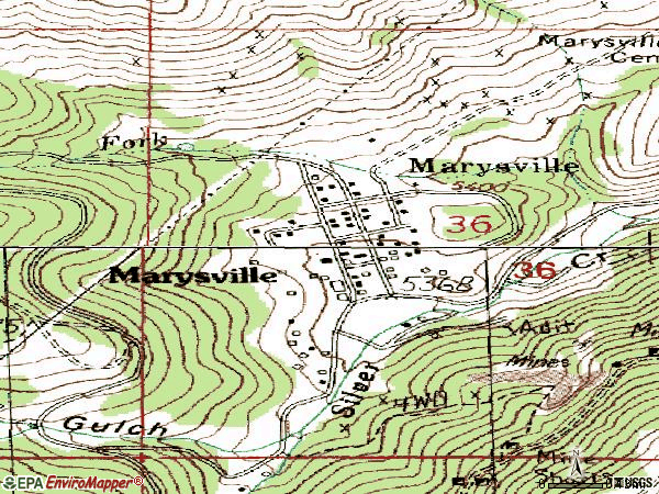 Zip code 59640 topographic map