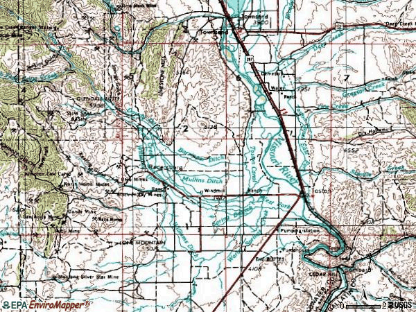 Zip code 59643 topographic map