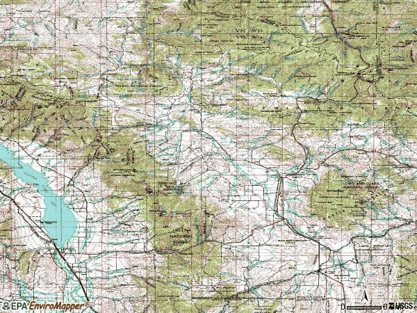 Zip code 59645 topographic map
