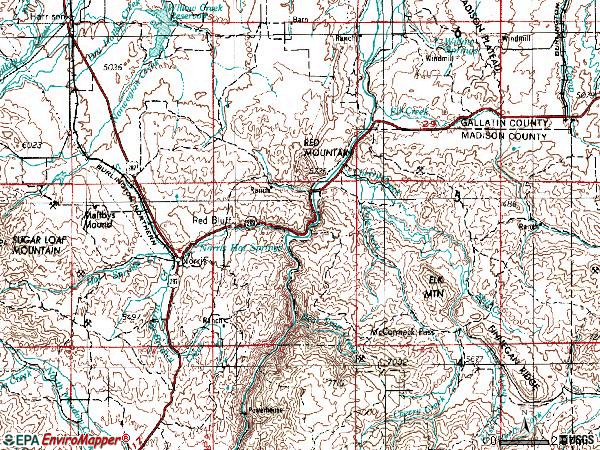 Zip code 59745 topographic map