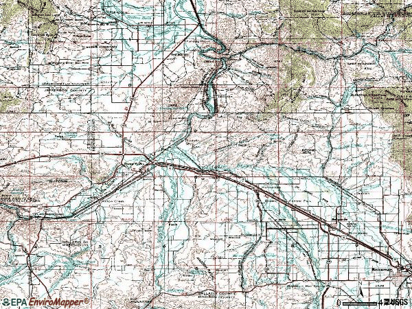 Zip code 59752 topographic map