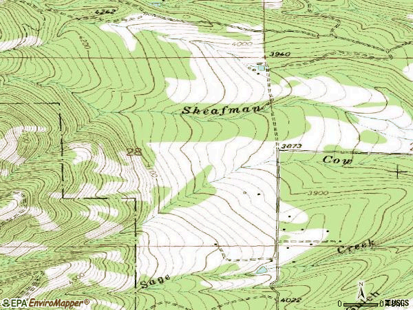 Zip code 59841 topographic map