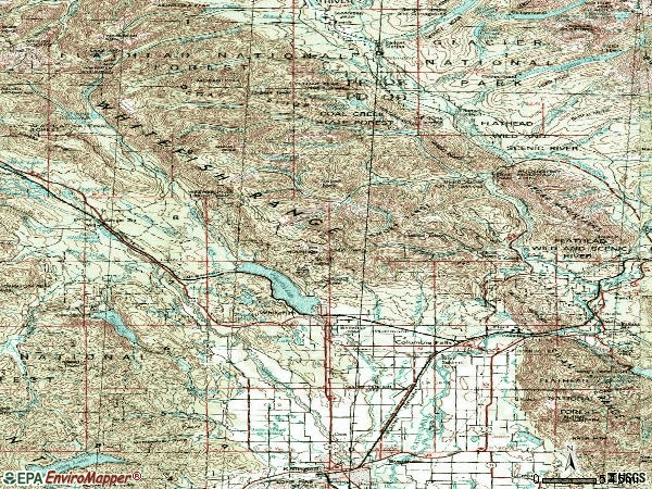 Zip code 59912 topographic map