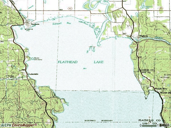 Zip code 59932 topographic map