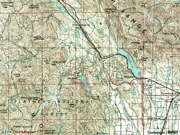 Zip code 59937 topographic map