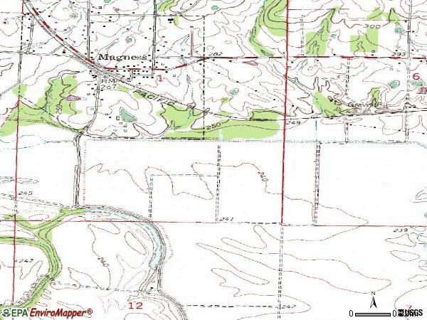 Zip code 72553 topographic map