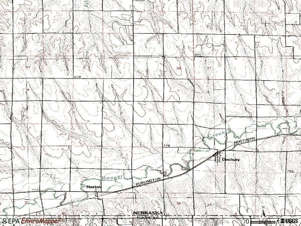 Zip code 69026 topographic map