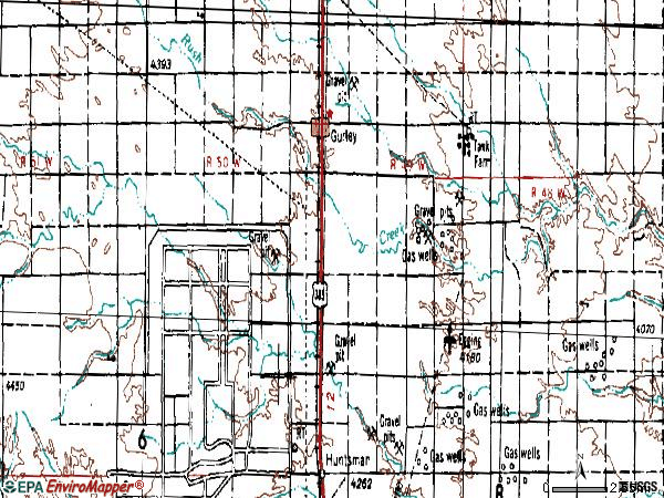 Zip code 69141 topographic map