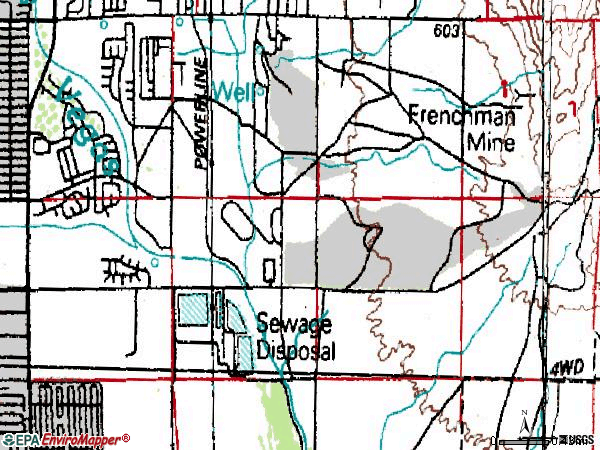 Zip code 89142 topographic map