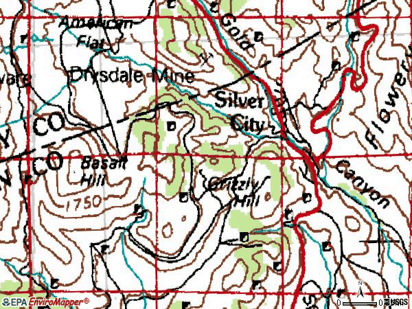 Zip code 89428 topographic map