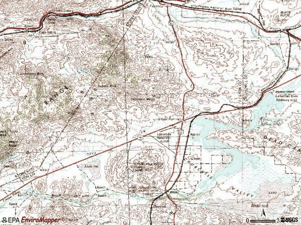 Zip code 89429 topographic map