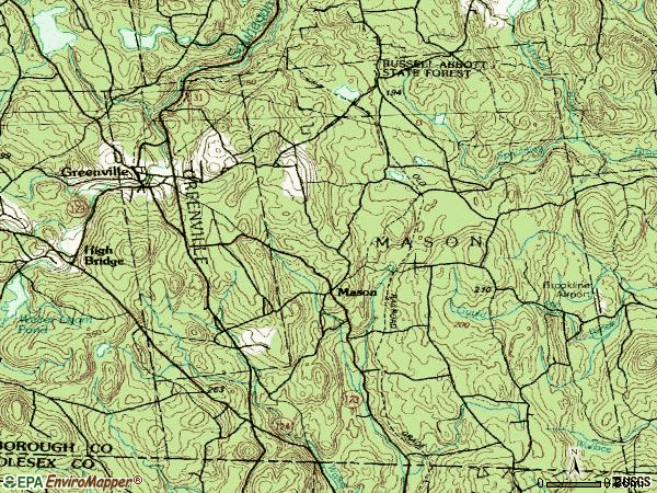 Zip code 03048 topographic map