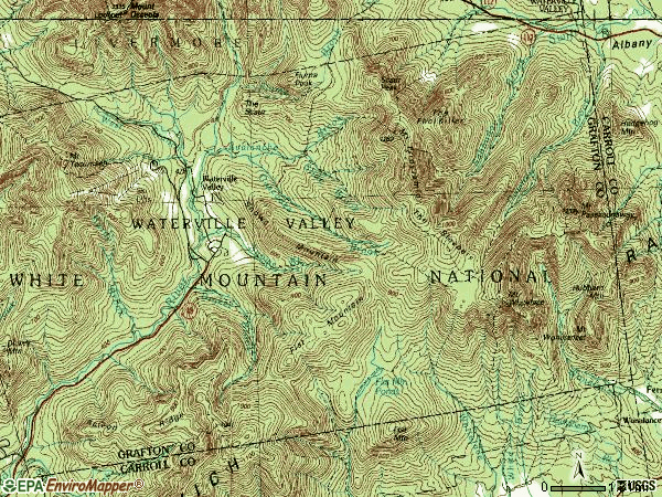 Zip code 03215 topographic map