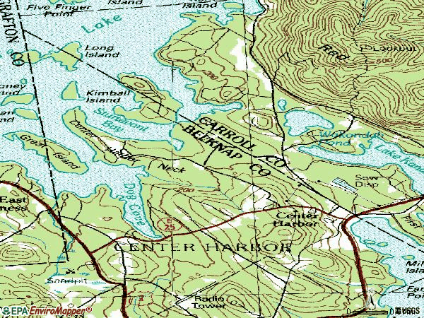 Zip code 03226 topographic map