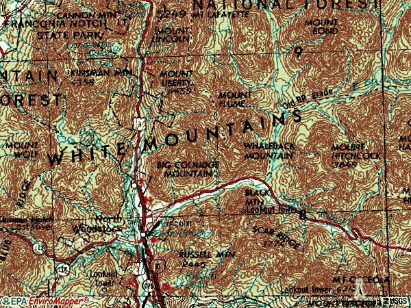 Zip code 03251 topographic map