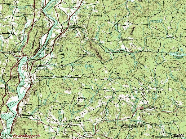 Zip code 03603 topographic map