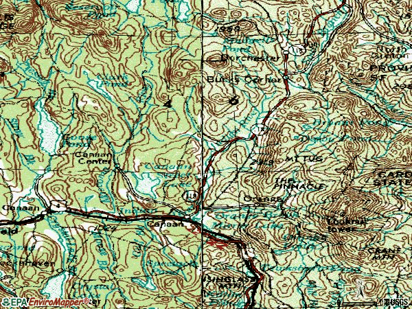 Zip code 03741 topographic map
