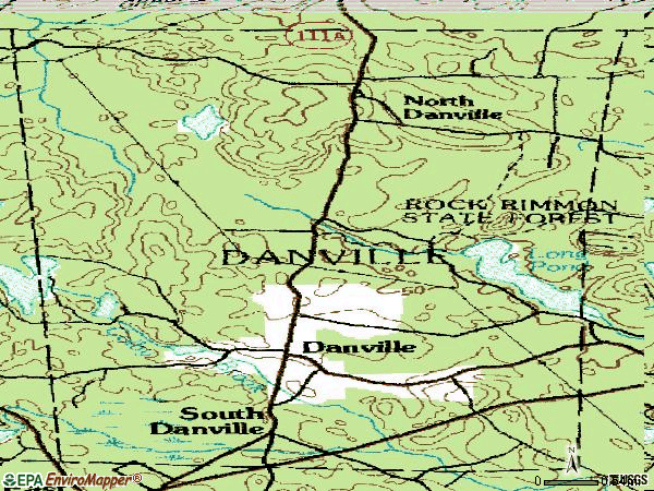 Zip code 03819 topographic map